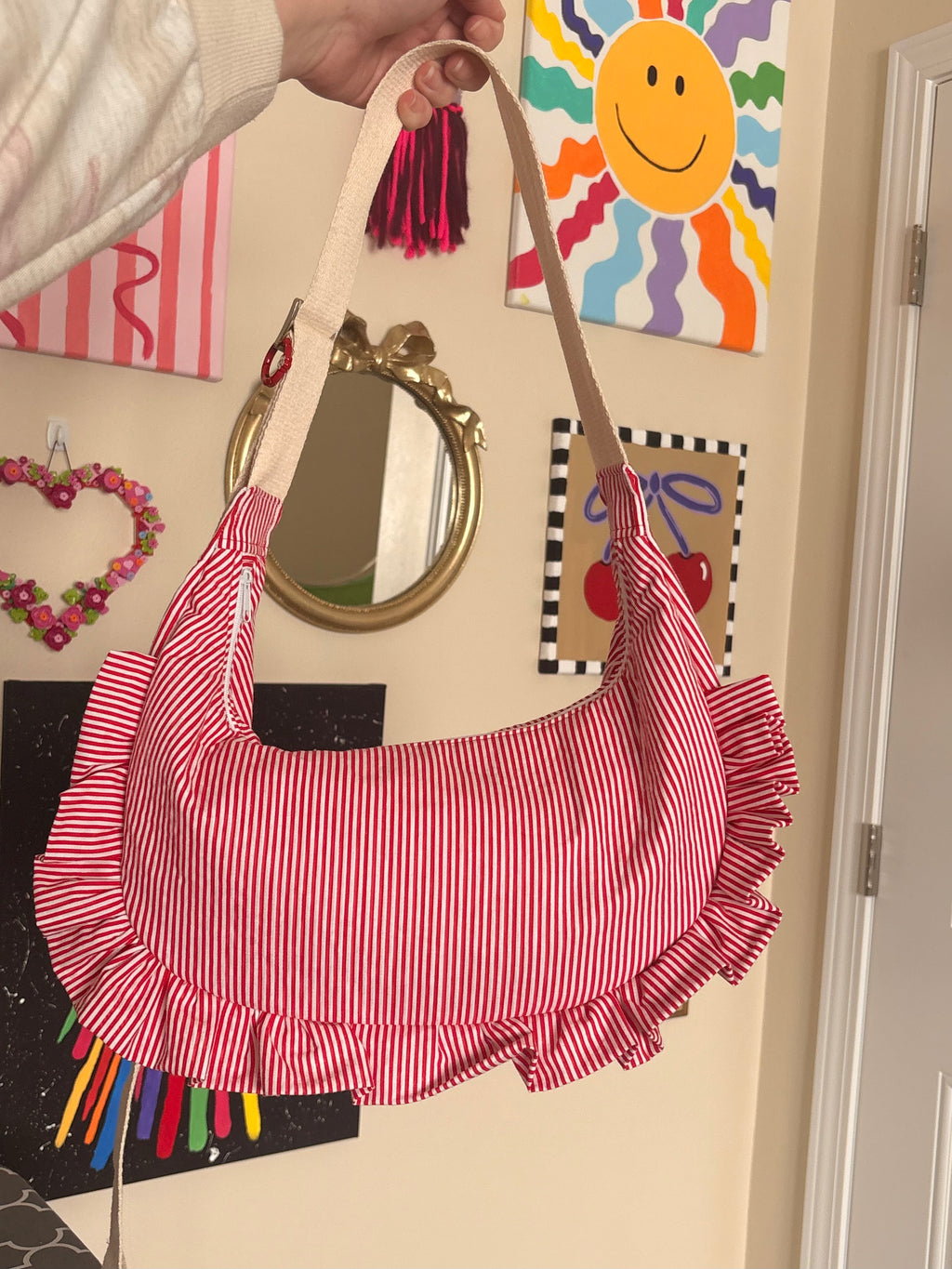 Ruffle Purse