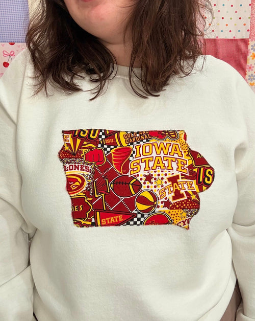 Iowa State Cyclones Patchwork Sweatshirt