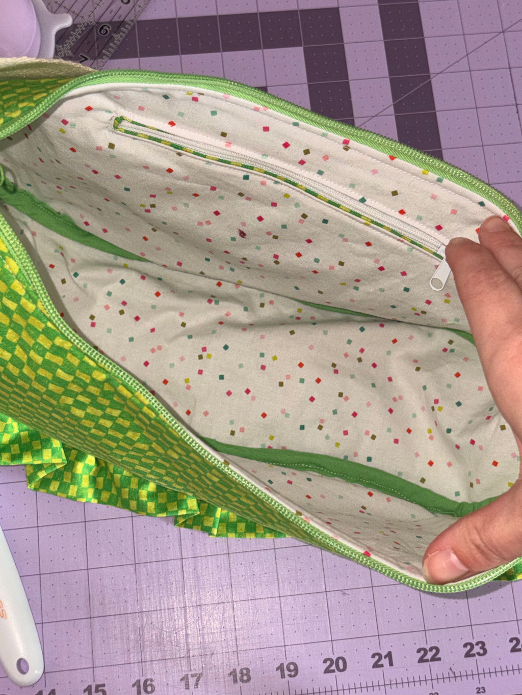 Ruffle Purse