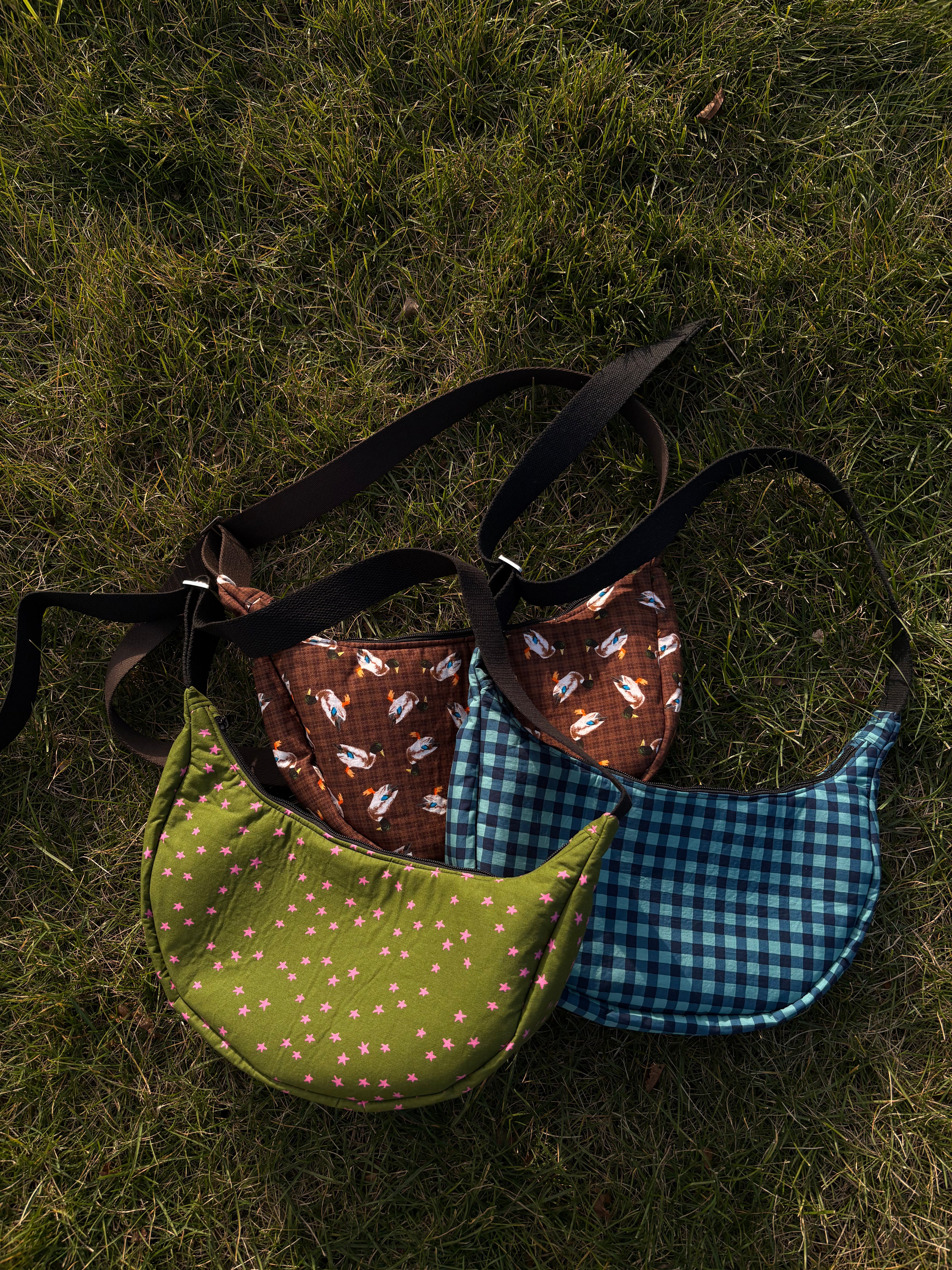 Blue Gingham Bag